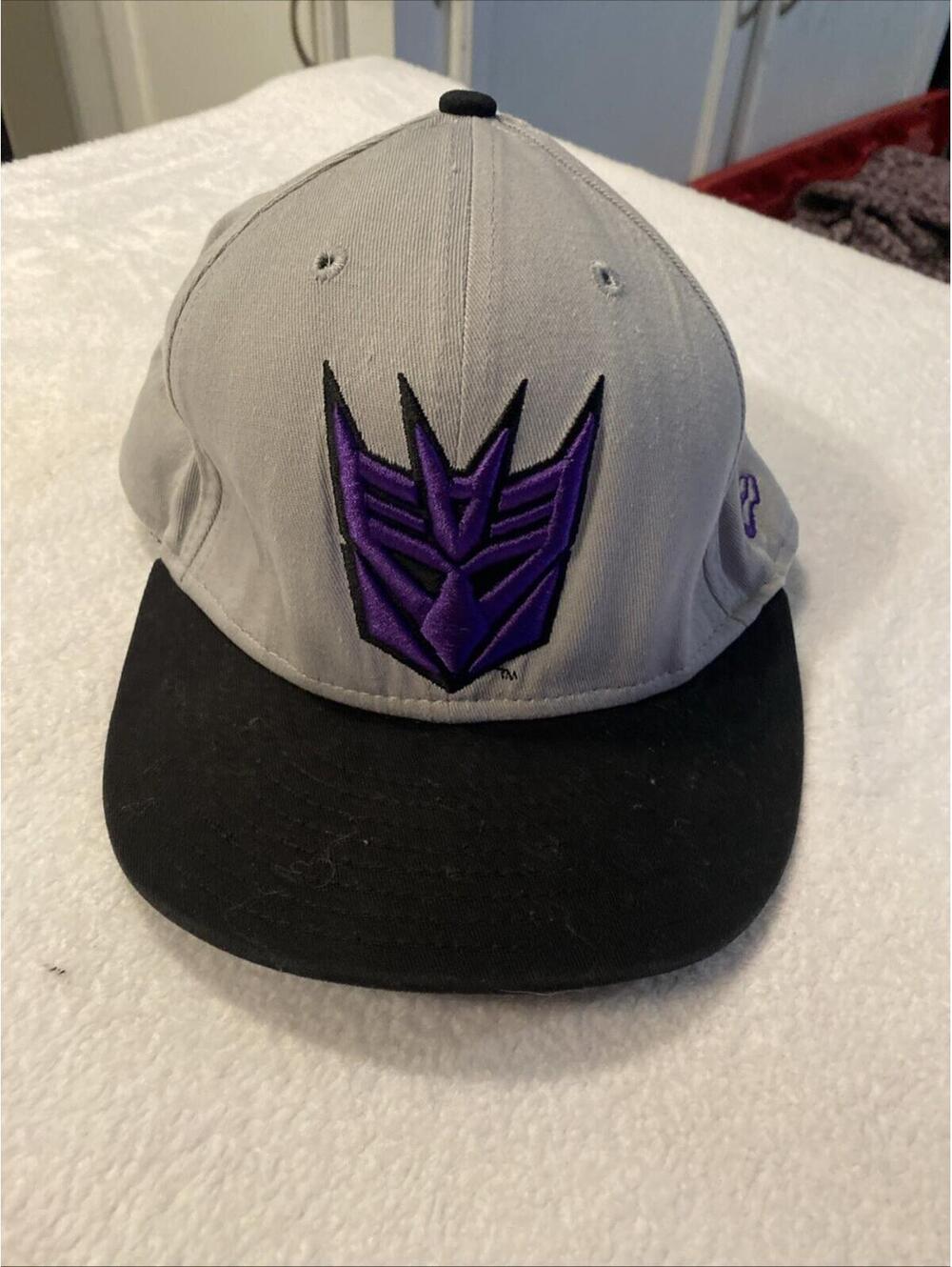 Transformers Decepticons Hat UNIVERSAL STUDIOS Gray Cap SnapBack